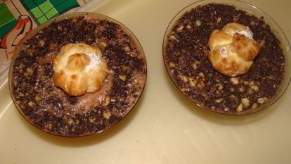 Рецепт Шоколадного мусса с орехами