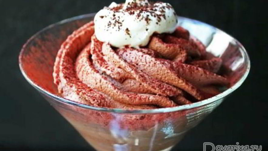 Рецепт шоколадного мусса тирамису