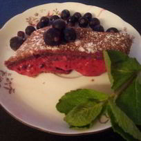 Рецепт Шоколадного рулета с муссом