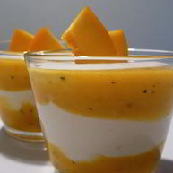 Рецепт Творожного крема с муссом из персика и маракуи