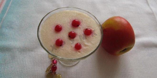 Рецепт яблочного мусса на манной крупе