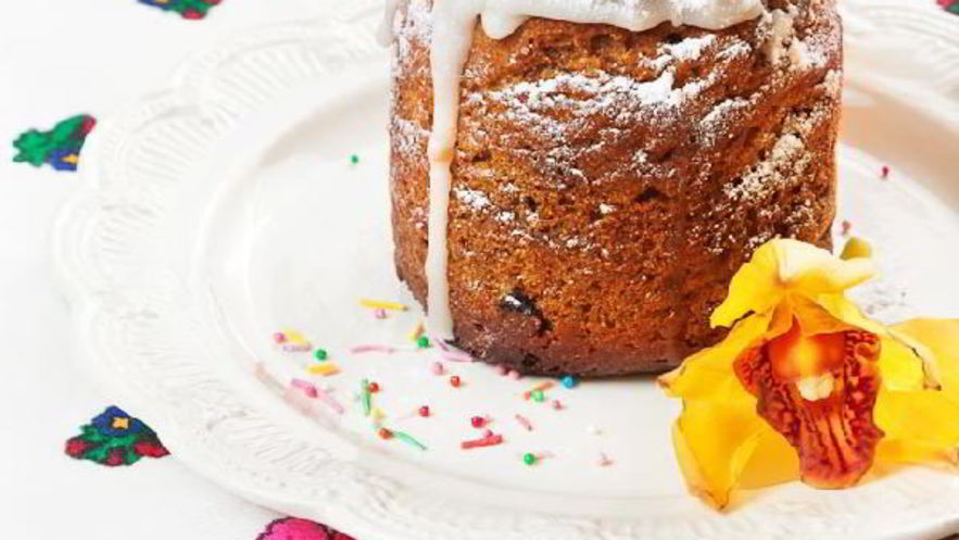 Рецепт быстрого вегетарианского кулича