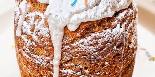 Рецепт быстрого вегетарианского кулича