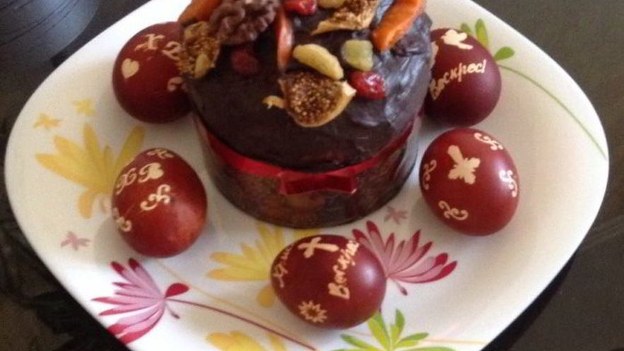 Рецепт фруктового кулича пасхального шоколадного