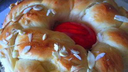 Рецепт Греческого пасхального хлеба