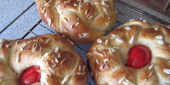 Рецепт греческого пасхального хлеба