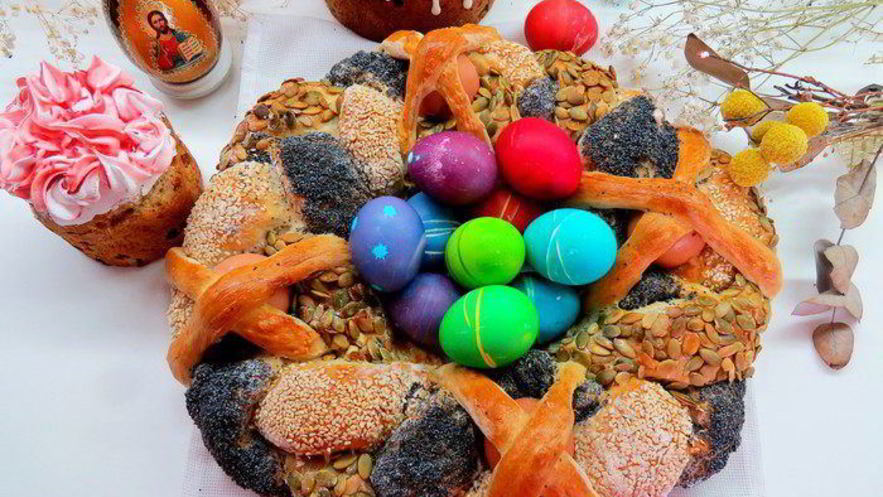 Рецепт итальянской пасхальной косы с тремя начинками