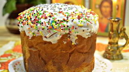 Рецепт Кулича с изюмом и цукатами