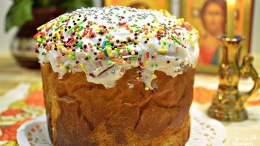 Рецепт кулича с изюмом и цукатами