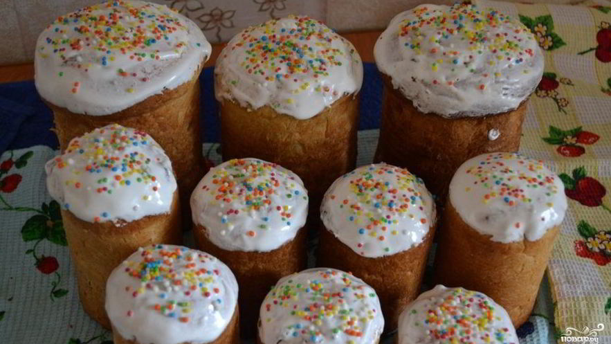 Рецепт кулича с изюмом на пасху