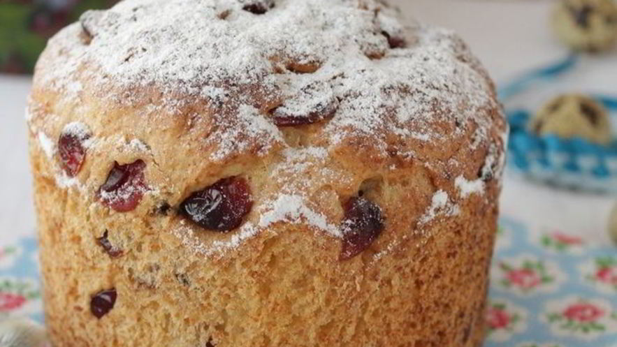 Рецепт кулича творожного с вяленой клюквой