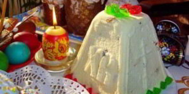 Рецепт пасхи из сметаны