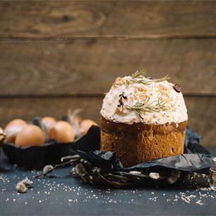 Рецепт Пасхального кулича с изюмом и цукатами