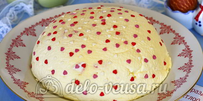 Рецепт творожной пасхи со сгущенкой