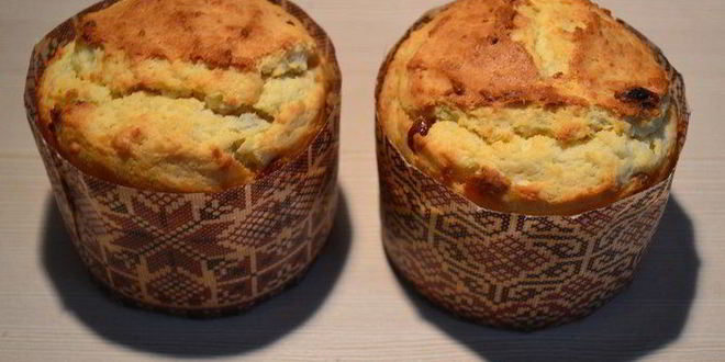 Рецепт творожного бездрожжевого кулича