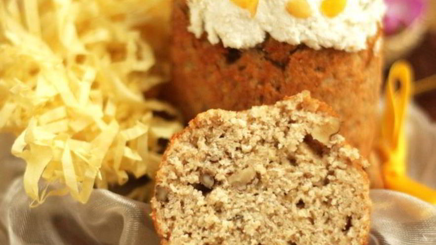 Рецепт творожного овсяного кулича