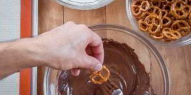 Рецепт претцеля в шоколаде