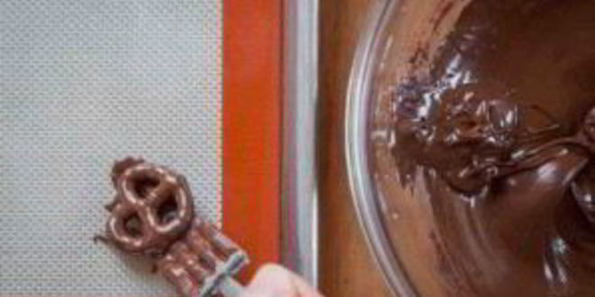 Рецепт претцеля в шоколаде