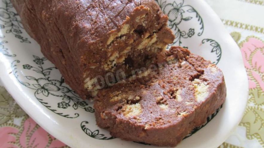 Рецепт домашнего щербета из печенья с изюмом