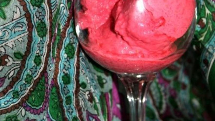 Рецепт малинового щербета