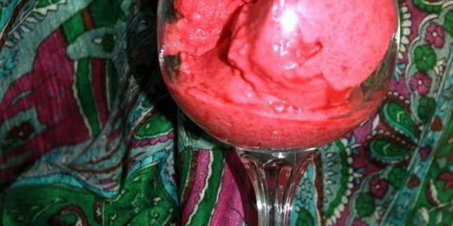 Рецепт малинового щербета