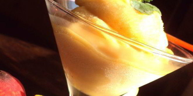 Рецепт персикового щербета