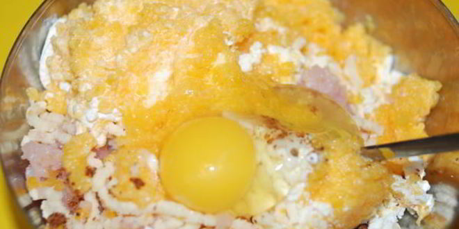 Рецепт куриного суфле с тыквой, сыром и творогом