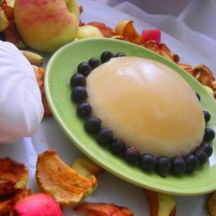 Рецепт Нежного яблочного суфле с сюрпризом