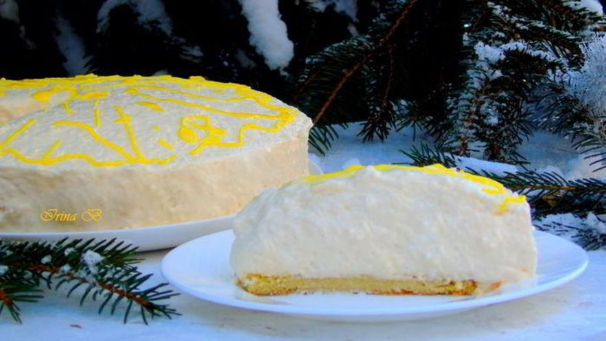 Рецепт шифонового лимонного торта-суфле