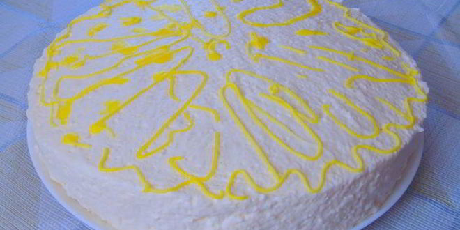 Рецепт шифонового лимонного торта-суфле