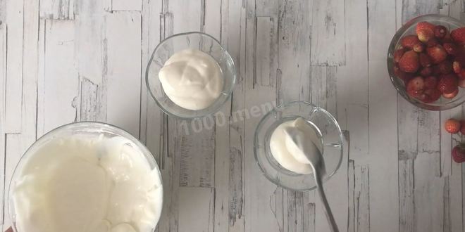 Рецепт сливочного суфле с земляникой