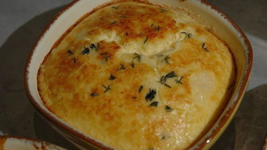Рецепт суфле из козьего сыра и тимьяна