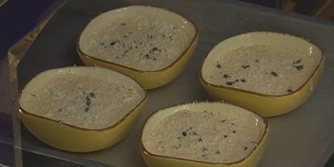 Рецепт суфле из козьего сыра и тимьяна