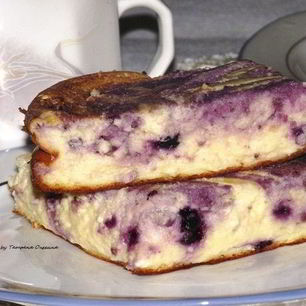 Рецепт Творожного суфле с черникой