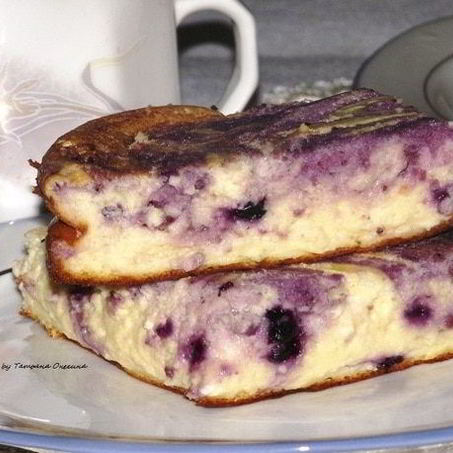 Рецепт Творожного суфле с черникой