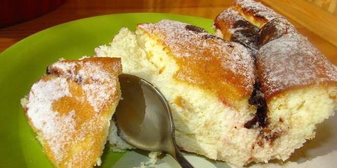 Рецепт творожного суфле с крыжовником и шоколадом