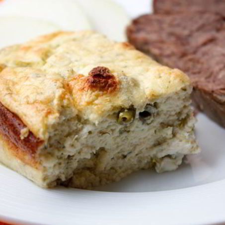 Рецепт Творожного суфле с зеленой фасолью