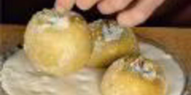 Рецепт яблок в манном суфле