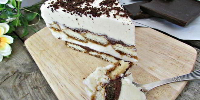Рецепт торта-мороженого тирамису