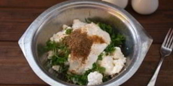 Рецепт творога с зеленью и огурцом