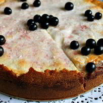 Рецепт Чизкейка Зефирное облако с черной смородиной