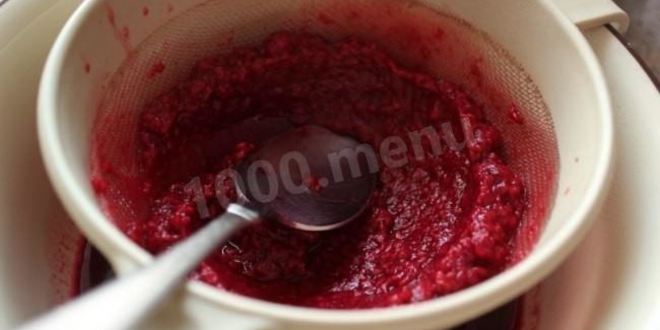 Рецепт малинового зефира из малины