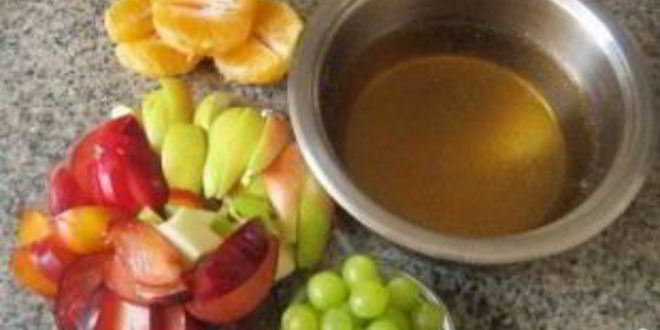 Рецепт желе с кусочками фруктов