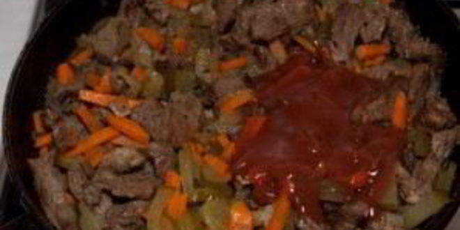 Рецепт азу из говядины с картофелем