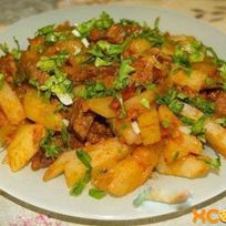 Рецепт Азу из говядины с солеными огурцами