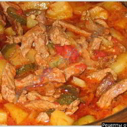 Рецепт Азу из кабана