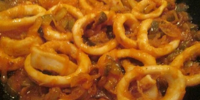 Рецепт азу из кальмаров