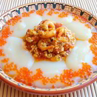 Рецепт Азу из креветок с тофу и пикантным гарниром