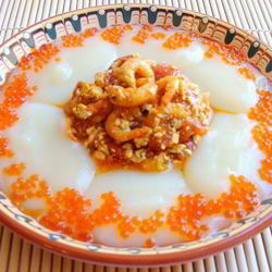 Рецепт Азу из креветок с тофу и пикантным гарниром