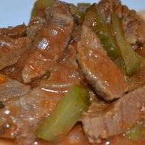 Рецепт Азу с солеными огурцами